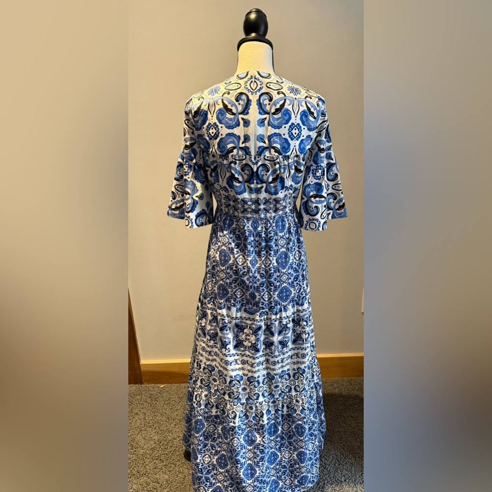 Tuckernuck Majolica Tile Ginger Maxi Dress - Picture 2 of 3